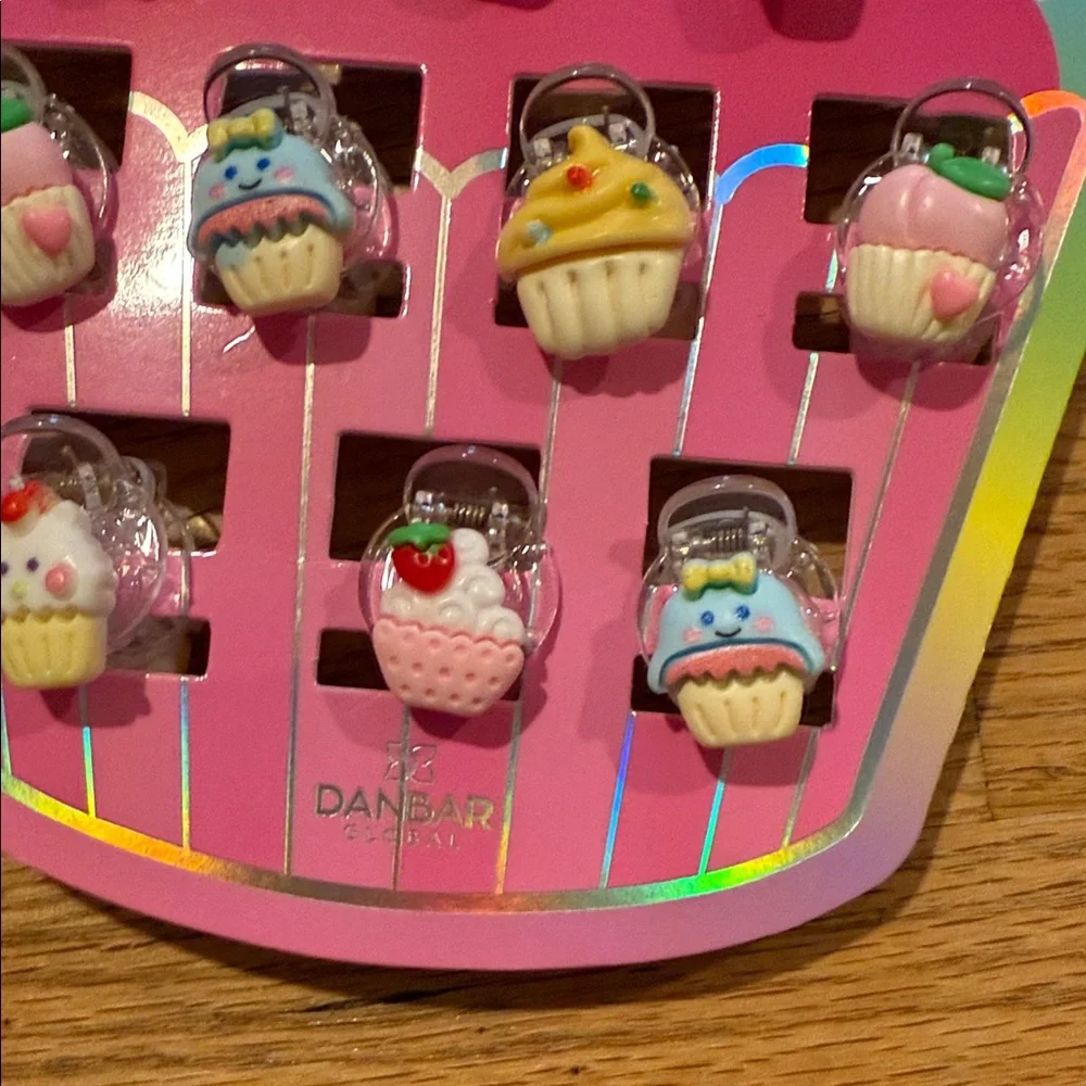 Oh So Sweet Cupcake Claw Hair Clips - Multicolor